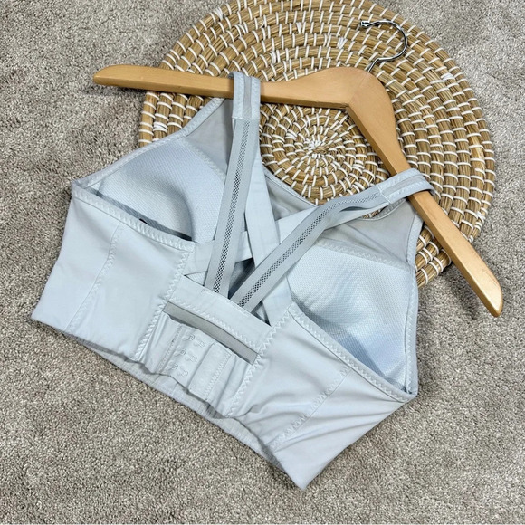Athleta Gigi Hight Impact Sports Bra Crisscross Straps in Ethreal Blue Size S - Picture 5 of 14